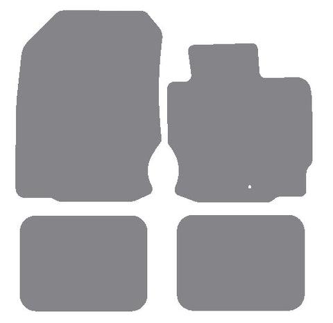 Mitsubishi CZC / Colt Convertible 2006-2009 Grey Premium Carpet Tailored Car Mats NV HITECH