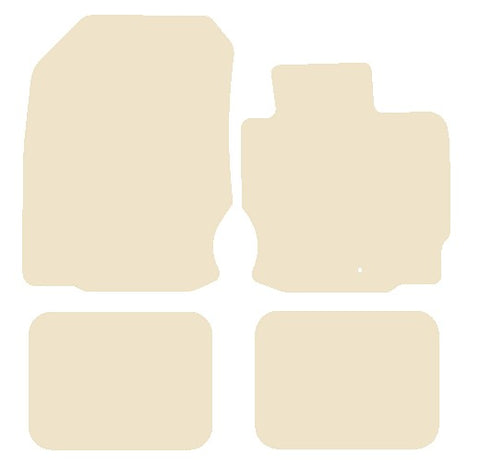 Mitsubishi CZC / Colt Convertible 2006-2009 Beige Luxury Velour Tailored Car Mats NV HITECH