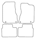 MG ZT V8 With Twist Head Fixings 2001-2005 Tailored VS Rubber Car Mats