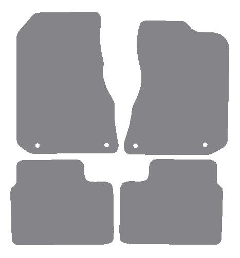 MG ZT V8 With Twist Head Fixings 2001-2005 Grey Premium Carpet Tailored Car Mats NV HITECH