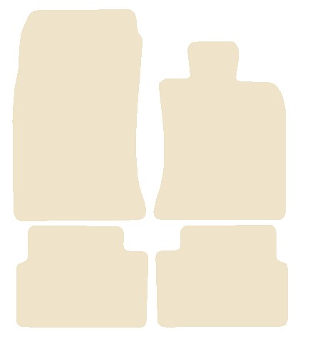 Mini Clubman R55 2007-2014 Beige Luxury Velour Tailored Car Mats NV HITECH