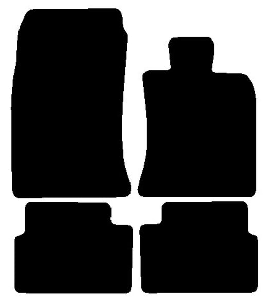 Mini Clubman R55 2007-2014 Black Luxury Velour Tailored Car Mats NV HITECH