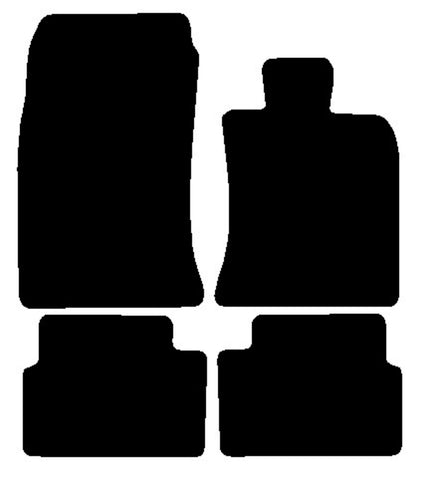 Mini Clubman R55 2007-2014 Black Premium Carpet Tailored Car Mats NV HITECH