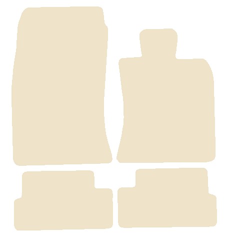 Mini R56 2006-2013 Beige Luxury Velour Tailored Car Mats NV HITECH