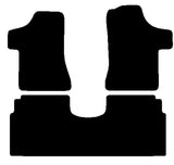 Mercedes Vito Van Dual-Liner Dual-Liner 2003-2014 Black Luxury Velour Tailored Carpet Car Van Mats HITECH