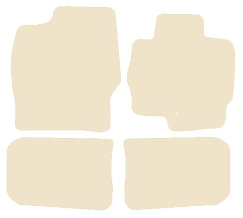 Mitsubishi Colt 2004-2008 Beige Luxury Velour Tailored Car Mats NV HITECH