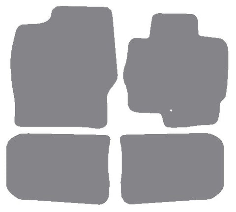 Mitsubishi Colt 2004-2008 Grey Premium Carpet Tailored Car Mats NV HITECH