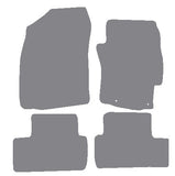 Mitsubishi Lancer Automatic 2008-2017 Grey Premium Carpet Tailored Car Mats NV HITECH