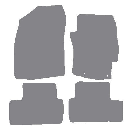 Mitsubishi Lancer Automatic 2008-2017 Grey Premium Carpet Tailored Car Mats NV HITECH