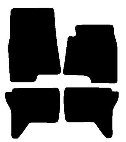 Mitsubishi Shogun SWB 2000-2007 Black Premium Carpet Tailored Car Mats NV HITECH