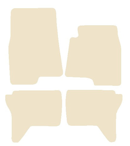 Mitsubishi Shogun SWB 2000-2007 Beige Luxury Velour Tailored Car Mats NV HITECH