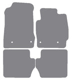 Mazda 2 2007-2014 Grey Premium Carpet Tailored Car Mats NV HITECH