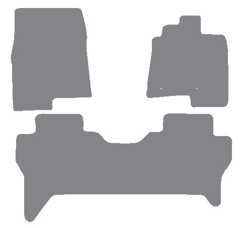 Mitsubishi Shogun LWB 2007 onwards Grey Premium Carpet Tailored Car Mats NV HITECH