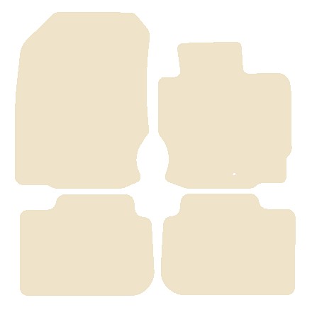 Mitsubishi Colt 3dr 2009-2013 Beige Luxury Velour Tailored Car Mats NV HITECH