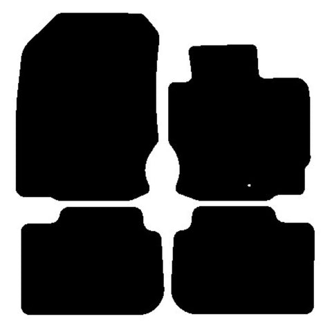 Mitsubishi Colt 3dr 2009-2013 Black Premium Carpet Tailored Car Mats NV HITECH