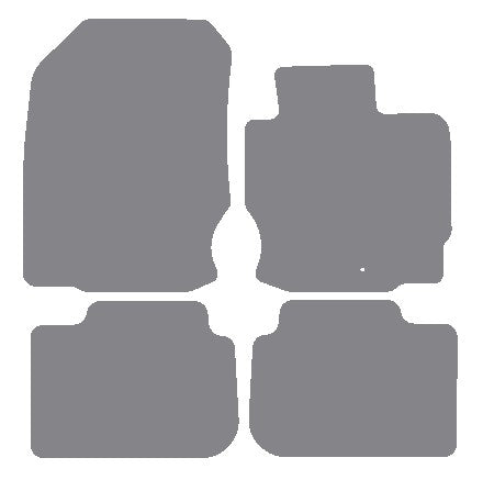 Mitsubishi Colt 3dr 2009-2013 Grey Premium Carpet Tailored Car Mats NV HITECH