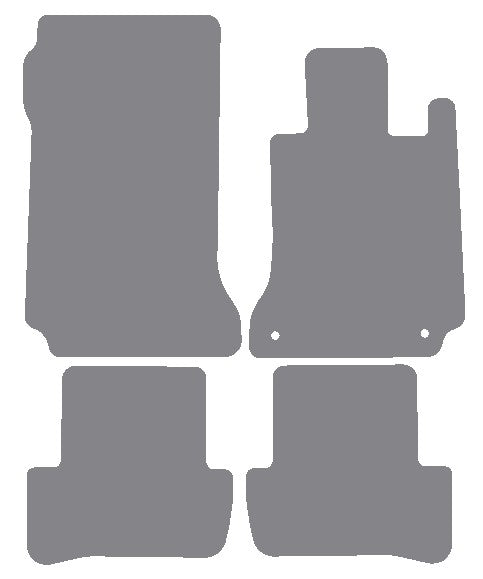 Mercedes C Class (W204) Auto Saloon/Estate 2007-2014 Grey Premium Carpet Tailored Car Mats NV HITECH