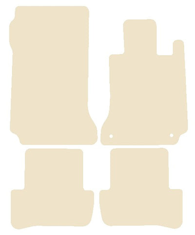 Mercedes C Class (W204) Auto Saloon/Estate 2007-2014 Beige Luxury Velour Tailored Car Mats NV HITECH