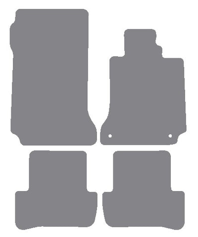 Mercedes C Class (W204) Manual Saloon/Estate 2007-2014 Grey Premium Carpet Tailored Car Mats NV HITECH
