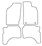 Mitsubishi L200 Double Cab 1996-2006 Tailored VS Rubber Car Mats
