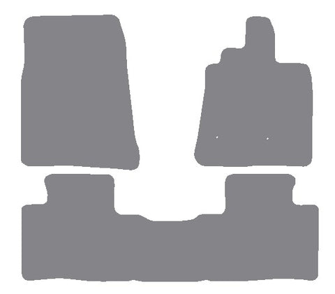 Mitsubishi Shogun SWB 2007 onwards Grey Premium Carpet Tailored Car Mats NV HITECH