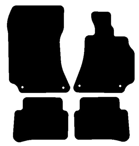 Mercedes E Class (W212) Saloon / Estate 2009-2016 Black Tailored Carpet Car Mats NV HITECH
