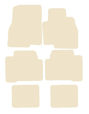 Mitsubishi Grandis 2004-2010 Beige Luxury Velour Tailored Car Mats NV HITECH