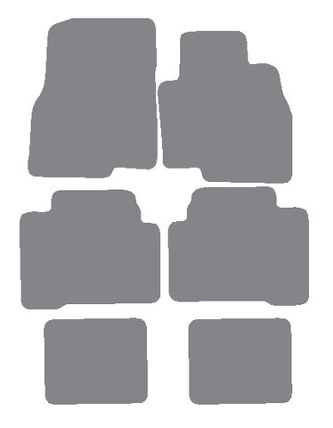 Mitsubishi Grandis 2004-2010 Grey Premium Carpet Tailored Car Mats NV HITECH
