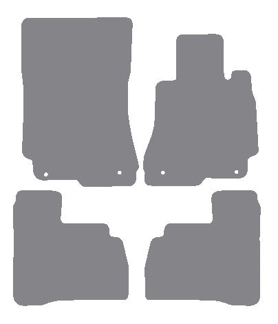 Mercedes S Class (W221) Saloon SWB 2006-2013 Grey Premium Carpet Tailored Car Mats NV HITECH