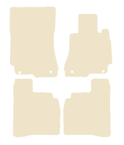 Mercedes S Class (W221) Saloon LWB 2006-2013 Beige Luxury Velour Tailored Car Mats NV HITECH