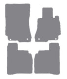 Mercedes S Class (W221) Saloon LWB 2006-2013 Grey Premium Carpet Tailored Car Mats NV HITECH