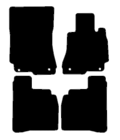 Mercedes S Class (W221) Saloon LWB 2006-2013 Black Premium Carpet Tailored Car Mats NV HITECH