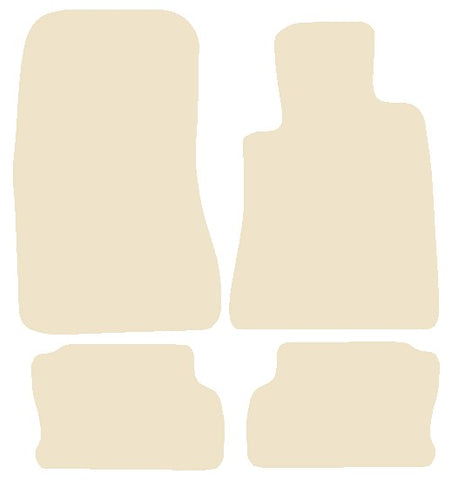 Mercedes S Class (W140) Coupe 1991-1999 Beige Luxury Velour Tailored Car Mats NV HITECH