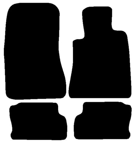 Mercedes S Class (W140) Coupe 1991-1999 Black Premium Carpet Tailored Car Mats NV HITECH