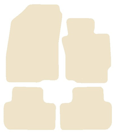 Mitsubishi ASX Manual 2010 onwards Beige Luxury Velour Tailored Car Mats NV HITECH