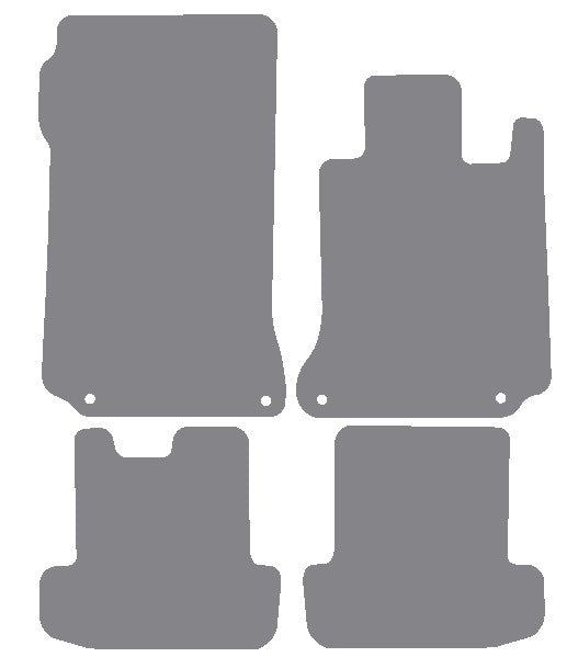 Mercedes E Class (C207) Coupe / (A207) Convertible 2009-2017 Grey Premium Carpet Tailored Car Mats NV HITECH