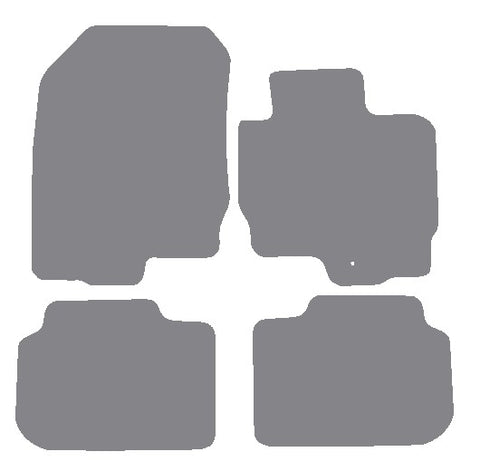 Mitsubishi Colt 5Dr 2009-2013 Grey Premium Carpet Tailored Car Mats NV HITECH