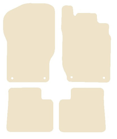Mercedes M Class (W164) 2006-2011 Beige Luxury Velour Tailored Car Mats NV HITECH