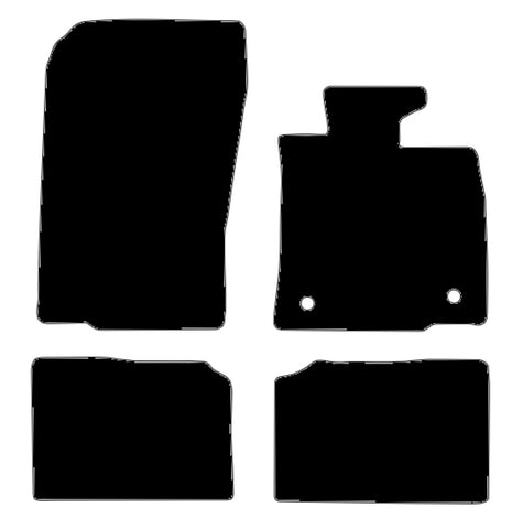 Mini Countryman R60 2010-2016 Black Premium Carpet Tailored Car Mats NV HITECH