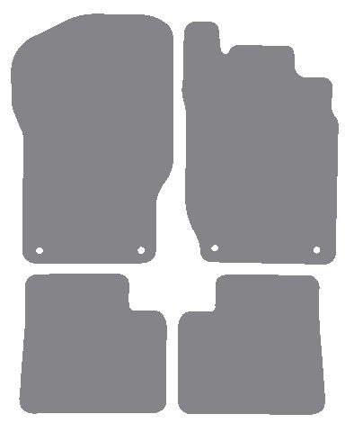 Mercedes GL Class (X164) 2006-2012 Grey Premium Carpet Tailored Car Mats NV HITECH
