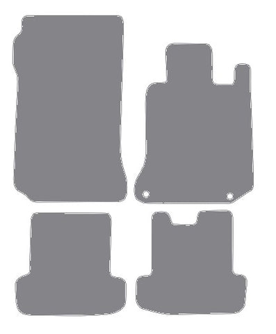 Mercedes C Class (W204) Coupe Automatic 2011-2015 Grey Premium Carpet Tailored Car Mats NV HITECH