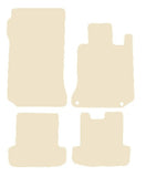 Mercedes C Class (W204) Coupe Automatic 2011-2015 Beige Luxury Velour Tailored Car Mats NV HITECH