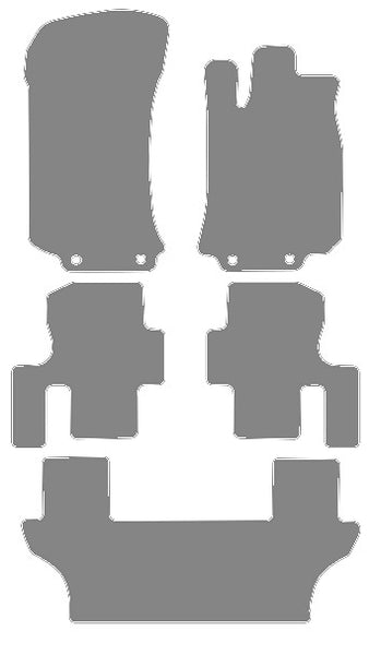 Mercedes R-Class W251 SWB 2006-2013 Grey Premium Carpet Tailored Car Mats NV HITECH