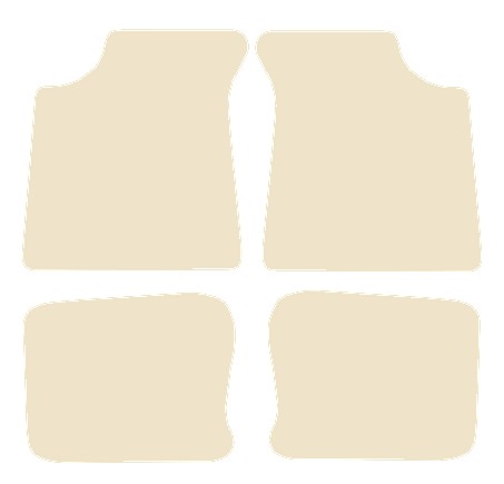 Morris Minor 1950-1953 Beige Luxury Velour Tailored Car Mats NV HITECH