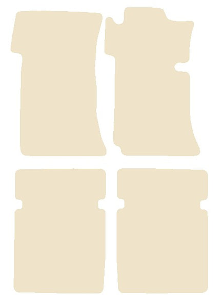Mercedes S Class (W108) Saloon 1965-1972 Beige Luxury Velour Tailored Car Mats NV HITECH