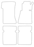 Mercedes S Class (W108) Saloon 1965-1972 Tailored VS Rubber Car Mats