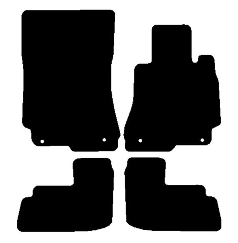 Mercedes CL (W216) Coupe 2006-2013 Black Tailored Carpet Car Mats NV HITECH
