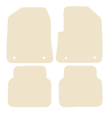 MG MG6 2010-2017 Beige Luxury Velour Tailored Car Mats NV HITECH