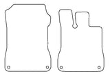 Mercedes SL R231 Tailored VS Rubber Car Mats 2012 onwards