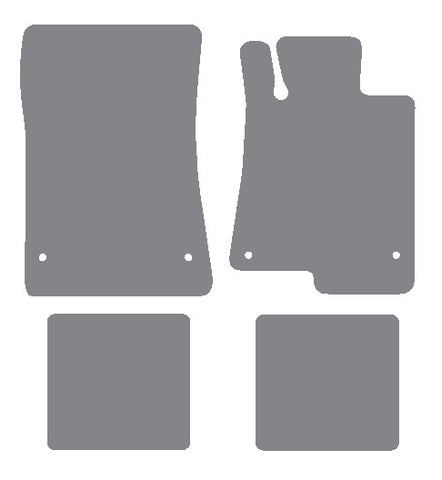 Mercedes SLK / SLC (R172) 2 Seater 2011-2020 Grey Premium Carpet Tailored Car Mats NV HITECH